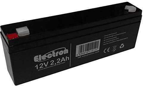 12V 2.2Ah Batteria al piombo ricaricabile con connettori faston 4.8mm compatibile con modelli 12V 2Ah 2,0Ah e 12V 2,3Ah adatta per UPS Allarmi sirene