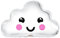 Ballonim® Wolke mit Gesicht Luftballon ca. 51 cm Luftballons Folienballon Party Baby Shower 1. Geburtstag