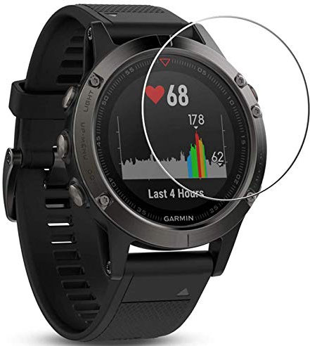 [3 Stück] FUMUM Panzerfolie für Garmin Fenix 6 Garmin Fenix 5 Schutzfolie Folie Kompatibel mit Smartwatches mit 37 cm Durchmesser,9H Glasfolie,Anti Fingerabdruck,Anti-Kratzen,HD Kristalles Glas