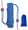 Climbing Rope Diameter 10mm Outdoor Static Cord, High Strength Safety Rope with 2 Carabiner, for Escape, Fire Rescue, Dock Anchoring, Skateboard fixing etc. Blue Length 10m