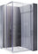 ELEGANT 1200 x 760mm Square Corner Entry Shower Enclosure with Sliding Reversible Shower Door for Bathroom Enclosure Cubicle