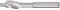 PFERD Avellanador plano HSS con pivotes de guía, diámetro de 11,0 mm, diámetro del vástago de 8 mm, DIN 373, para agujeros de núcleo roscado