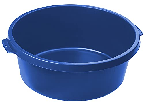 KADAX Cubo de mortero, cubo de construcción, cubo de mortero con asas, cubo de mortero de plástico, cubo redondo para obras, jardín, cubo de agua estable, cubo de cemento, cubo de limpieza (1, 11,5 L)