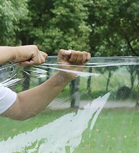 MDCG Regentuch Transparent Draussen wasserdichte klar Zeltplane Abdeckplane Winddicht Staubdicht Plane Plane (Farbe : klar, Größe : 0.3mm/1.2mx3m)