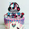 GLURUITE 25 Stück Musik-Tik-Cupcake-Topper, Happy Birthday Kuchenaufsätze, Bunt, für Geburtstag, Hochzeit, 25 Stück, Kuchenaufsätze