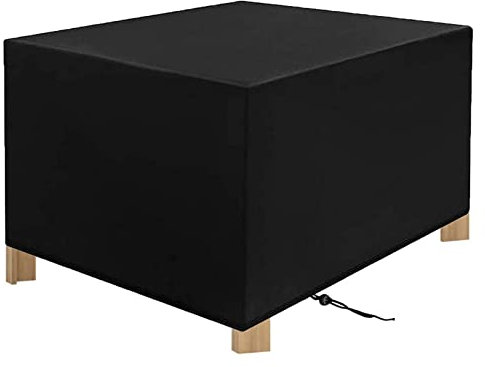 GartenmöBel Abdeckung 115x115x74cm, Abdeckhaube GartenmöBel Rechteckig, Gartentisch SchutzhüLle Wasserdicht, RattanmöBel Abdeckhaubel, 420d Oxford Anti-Uv ReißFest Rechteckige Paletten MöBel Abdeckung