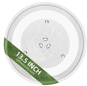 Gemroom 13.5 Inch Microwave Glass Turntable Plate Compatible with WB39X10032 GE Microwave Plate, Microwave Plate 13.5 Inch 5304509621
