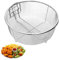 Linsition Panier à friture pour Casserole avec poignée - Panier à friture pour Casserole - Passoire en Acier Inoxydable pour Frites, Anneaux d'oignon et Chicken Wings - Cuisine pour Frites
