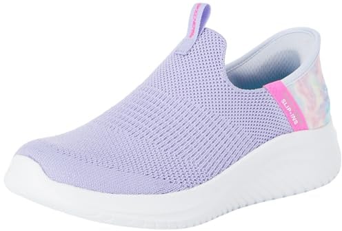 Skechers GIRLS Schlüpfen, Lavender Mesh/Multi Trim, 35.5 EU
