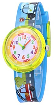 Charles William Cute Kids Children Zoo Animals Car Truck Numbers Childs Watch Perfect for First Time Telling