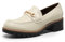 DREAM PAIRS Scarpe da Donna Mocassini Classici con Tacco a Blocco Mocassini con Plateau,Size 41,Beige-Pu,SDLS2410W