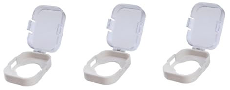 TOYANDONA 3 Pcs Safety Lock Cover Child Safety Lock Baby Security Door Handle Stovetop Protector Child Door Locks Door Knob Cover Lock Door Lock Cover at Home Handle Cover Toddler Abs