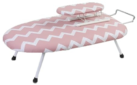 Planche à Repasser De Table avec Repose-Fer, Planche à Repasser Portable avec Housse Et Coussin, Planche à Repasser Pliable Compacte Peu Encombrante pour La Maison, Le Dortoir, Les Voyages (Color : S