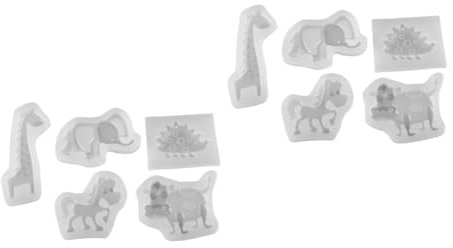 SEWACC 10 Stk Schimmel Tonformen Igel Aschenbecher Gießen von Tierformen Gummiformen Epoxidform selber machen Silikonformen pailletten kühe Giraffenform Kunstharz-Gussform Kieselgel Weiß