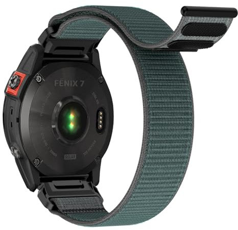 Correa para Garmin Fenix 7, Quick Fit 22mm Pulsera de Repuesto de Nylon para Garmin Fenix 7 Pro/Fenix 8 47mm/6/6 Pro/5/5 Plus/Forerunner 935/945/955/Epix Gen 2/Epix Pro Gen 2 47mm/Instinct/Instinct 2