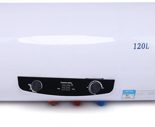 Caldaia murale orizzontale Serbatoio dell'acqua calda 120L(Capacità effettiva dell'acqua: 70L)Serbatoio elettrico dell'acqua calda Caldaia Scaldabagno Scaldabagno, 2000W