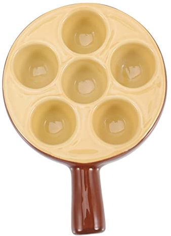 IMIKEYA Piatto Di Lumaca Piatto Di Lumaca Vapore Piatti Con Zampe Di Lumaca Piatto Di Lumaca Piatto Di 6 Fori Piatti Di Lumache Fontana Piatto Di Cibo Multifunzione