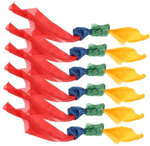 ADOCARN 6stücke Farbwechsel Schals Für Bunte Zaubertricks Requisiten Für Partys Für Bühnenaufführungen Und Kreative Unterhaltung