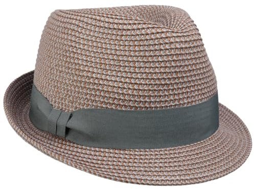 Seeberger Chapeau en Paille Katalia Trilby Chapeau d'été (Taille Unique - Orange)