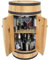 Rustikaler Barschrank aus Holz mit Türen, 80 cm Höhe, Getränkeaufbewahrung für Wein und Likör