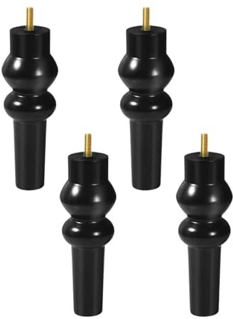 MagiDeal 4 Pieces Wooden Furniture Legs Sofa Feet Vintage Style Creative Support Legs Replacement for Bed Sofa Couch TV Stand Cabinet