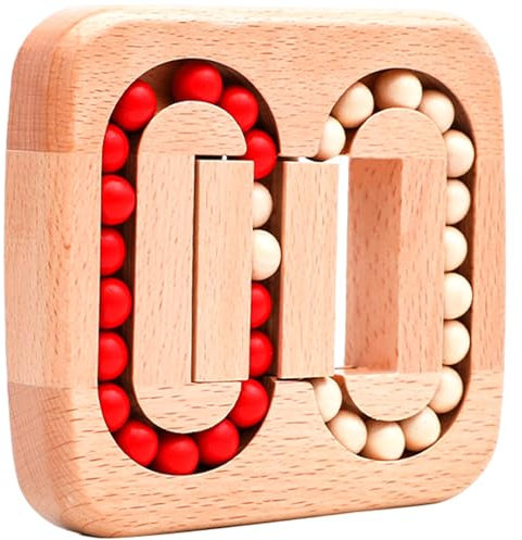 Fidget -Puzzle, Fidget Spinner Cube, rotierendes Fingerspitzenholz -Puzzle, Bohnenwürfel Zappel, Brain Teaser Zappern Puzzle, Bildungsübereinstimmung Spiel für Kinder und Erwachsene Stress Angstlinde