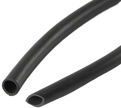 Reforzado Tubería de agua for riego, manguera de caucho fluorado negro, tubería resistente a la corrosión, 2mm, 3mm, 4mm, 5mm, 6mm, 25mm Flexible(2 meters 5x8mm)