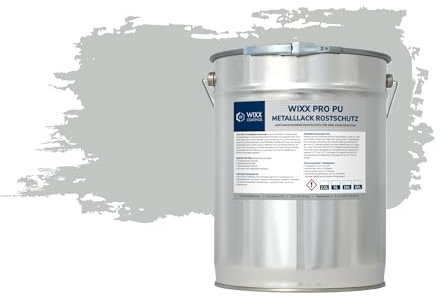 Wixx PRO PU Peinture Métal Antirouille - RAL 7035 | Gris clair - 5L