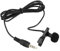High Sensitivity Lapel Clip Microphone 3.5mm Cable Plug Connector Clip-on Mic For Home Radio And