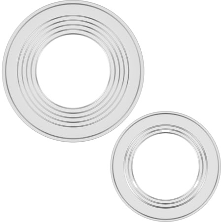 2 Pcs Steamer Ring Stainless Steel Cooking Adapter Ring for 7in to 12in Basket