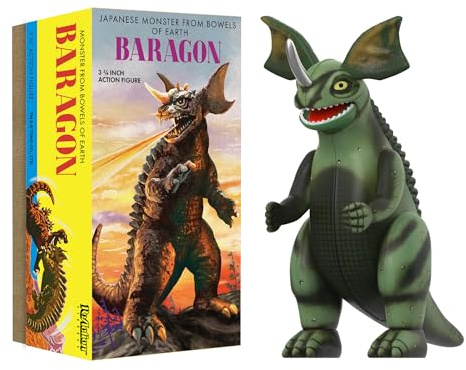 Super7 Reaction Figure Toho Baragon (Marusan Tin) - 3.75 Toho Godzilla Action Figure - Classic Movie Collectibles and Retro Toys