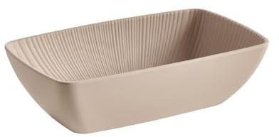 APS GN 1/4 Schale -NERO-, 26,5 x 16,2 cm, 1,5 Liter, Sandfarben, Melamin, stapelbar, spülmaschinengeeignet