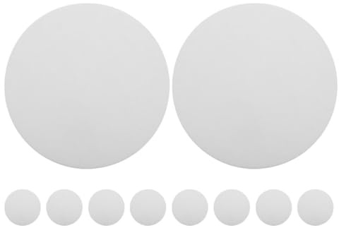 ADOCARN Papier Ignifuge en Fibres Céramiques Rond pour Four à Poterie, Protection Thermique Haute Température, 10 Pièces, Diamètre 120mm, Isolation pour Décoration et Fusion