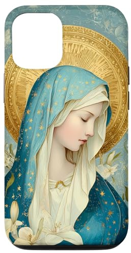 Carcasa para iPhone 12/12 Pro Nuestra Señora de los Lirios - María, Santa Madre