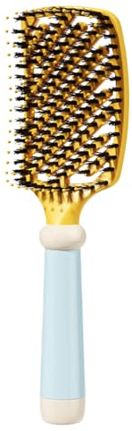 Smoothing Hair Brush - Portable Detangling Comb | Bristle Hair Brush for Backcombing, Curl Dressing & Detangling, Ideal For Travel, Salon, Home, Dorm Use, Designed Women's Care
