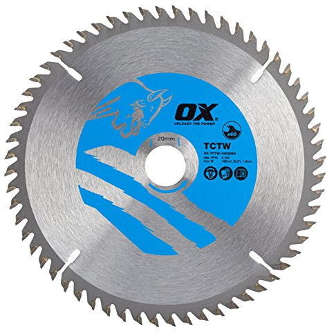 OX Wood Cutting Circular Saw Blade 160/20mm, 60 Teeth ATB
