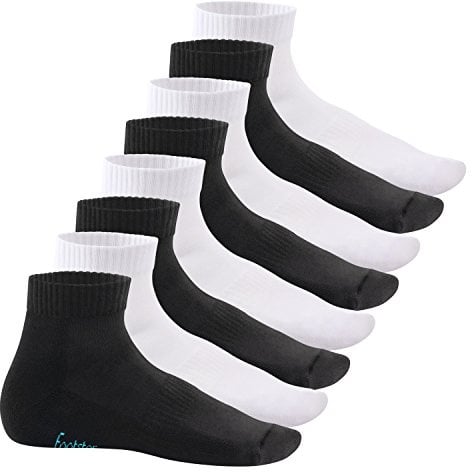 Footstar Damen & Herren Kurzschaft Socken mit Frottee-Sohle (8 Paar) Sneak It!