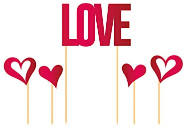 Folat Cake Topper Love