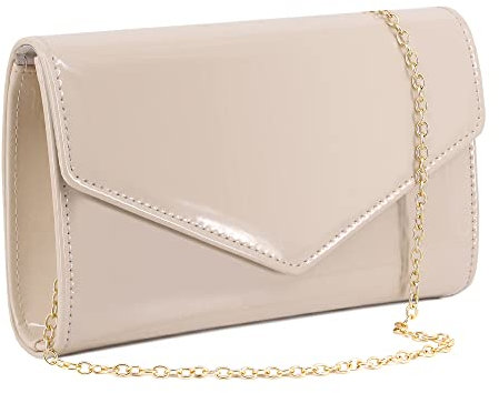 Naimo Clutch-Handtasche mit Glitzersteinen, für Hochzeit, Abendveranstaltung, Party, (Champagner01264), Einheitsgröße