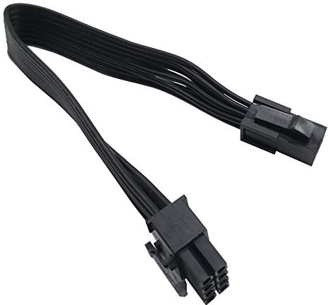 (Paquete de 2) COMeap ATX de 4 pines a CPU de la placa base 8 pines Convertidor Adaptador Extensión Cable para Fuente de alimentación con puerto ATX de 4 pines de 9,5 pulgadas (24 cm)