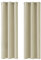 Deconovo Vorhänge Blickdicht Verdunkelunsgardinen mit Ösen Dicke Thermovorhang Kälteschut Hitzeschutz, 183x107cm(HöhexBreite), Beige, 2er Set