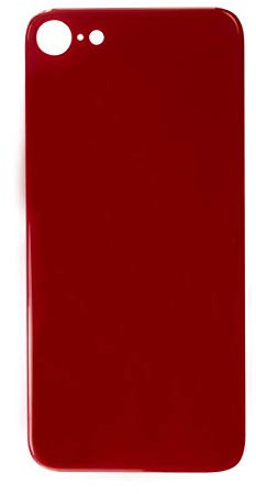 ffs Compatible avec iPhone 8 - Arrière de rechange en verre uni - Rouge