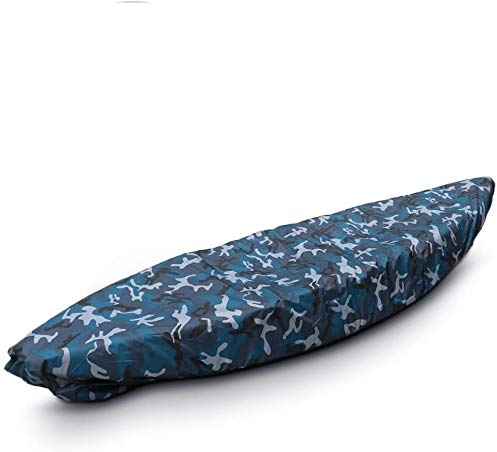 POFET Funda Profesional Impermeable para Kayak Canoa, para Almacenamiento al Aire Libre, protección contra el Polvo UV Protector Protector para Barco de Pesca,Canoa (Apto para Kayak de 4 x 4,5 m)