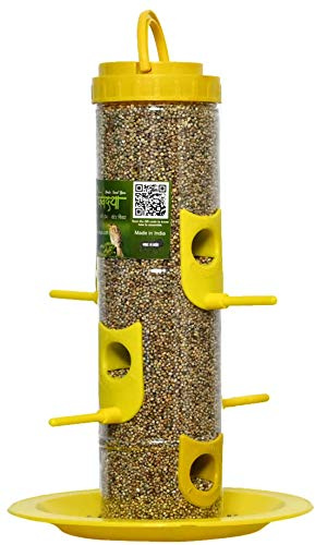 SpikeZone Bird Feeder Hanging Grill for Balcony, Outdoor, Transparent, Robin, WILDLIFE_FEEDER