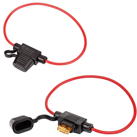 HUIQIAODS Inline Sicherungshalter ATM ATC 5 Stück (2 Stück Sicherungshalter 5A)