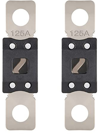 VEXUNGA Mega Sicherung 125A Ampere MEGA Schraubsicherung Hochstromsicherung Streifensicherung für Auto PKW Wohnmobil