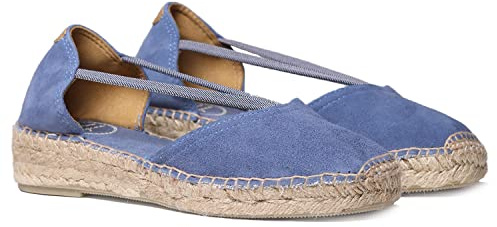 TONI PONS ERLA - Espadrille für Damen in Uni-Tönen Veloursleder.