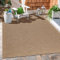 Carpetsale24 XXL Outdoor Teppich 280x370 cm – Extra großer Wetterfester Teppich in Jute-Optik – Flachgewebe, Pflegeleicht & Ideal für große Außenbereiche