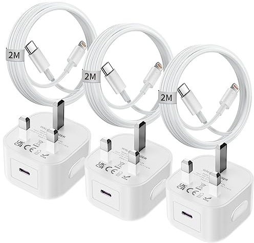 SANYEYE iPhone USB C Fast Charger Plug and Cable [MFi Certified] 6Pack 20W PD USB C Charger Plug and 6FT Fast Charging Cable for iPhone 14/13/12/11 Pro/Pro Max/XS Max/XS/XR/X/SE 2022/8