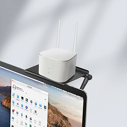 2 Stück Bildschirm Oberes Regal, Screen Top Shelf TV Top Regal, Faltbares Speicherregal Screen Top Regal für Lautsprecher, Media-Boxen, Router, Fernbedienung, Spielekonsole